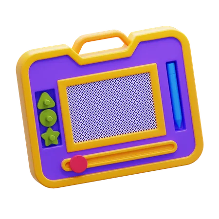 Magnetic Drawing Board Toy  3D Icon