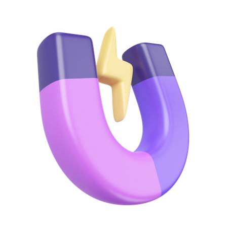 Magnetic Power  3D Icon