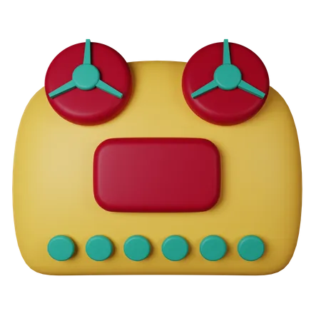 Magnétophone  3D Icon