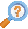 Magnifier With Question Mark