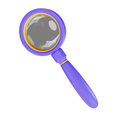 3 D Render Magnifying Glass 3D Icon