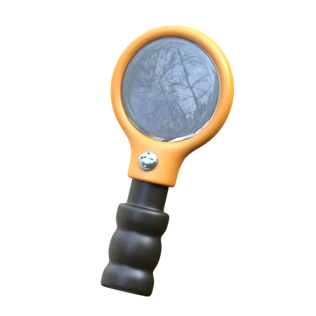 Magnifying Glass 3 D Archeology Icon 3D Icon