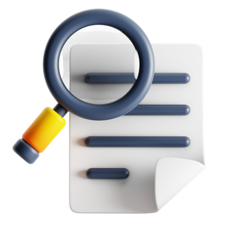 虫眼鏡  3D Icon