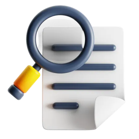 虫眼鏡  3D Icon