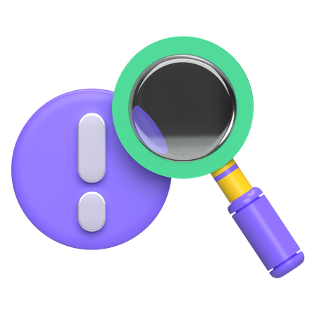 Magnifying Glass  3D Icon