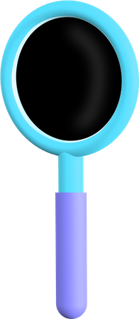 Magnifying glass  3D Illustration