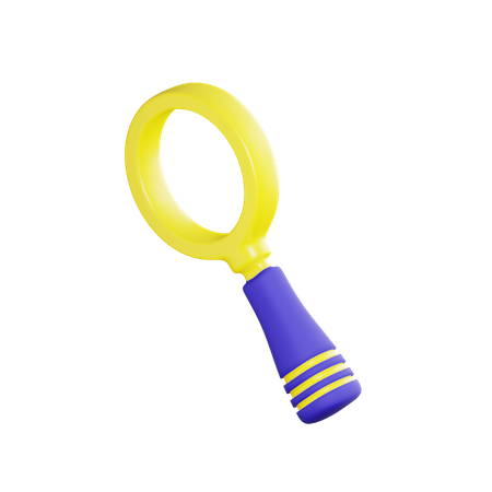 Magnifying glass  3D Illustration