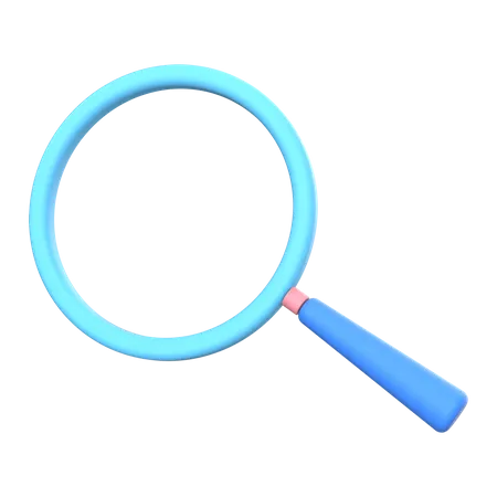 Magnifying Glass  3D Illustration