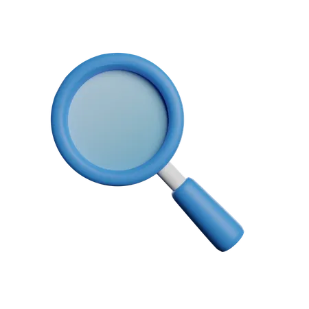 Search Finder Magnifying Glass 3D Illustration