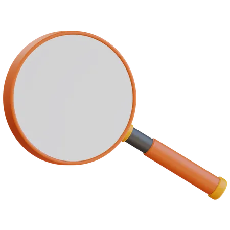 3 D Magnifying Glass Icon Isolated 3D Icon