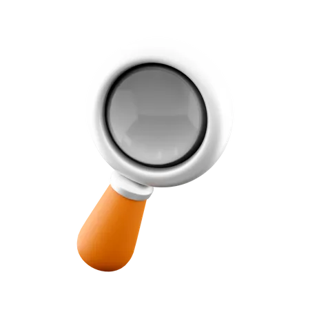 3 D Rendering Magnifying Glass Or Search Icon 3 D Render A Device For A Thorough Inspection Or Search Icon 3D Icon