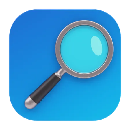 Magnifying Glass App  3D Icon