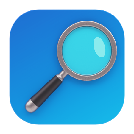 Magnifying Glass App  3D Icon