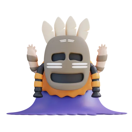 Mago enmascarado  3D Icon