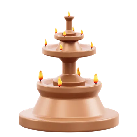 Maha Deepam  3D Icon