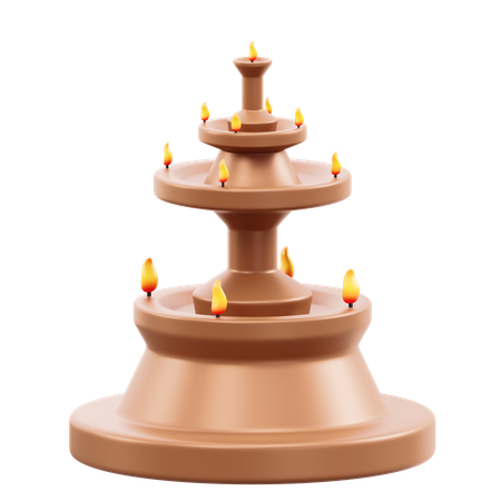 Maha Deepam  3D Icon