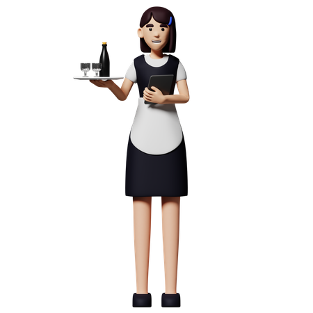 Maid  3D Illustration