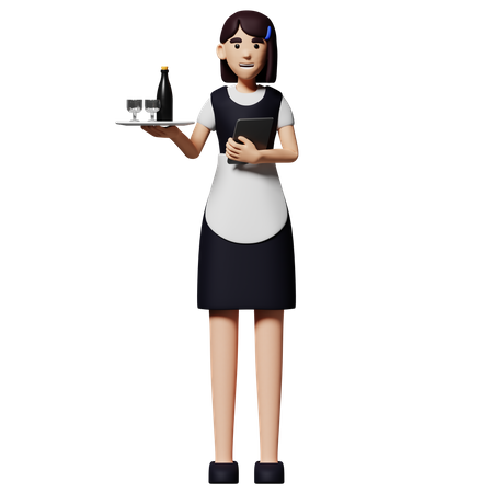 Maid  3D Illustration