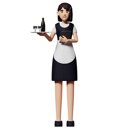 Maid  3D Illustration