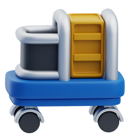 Maid Cart  3D Icon