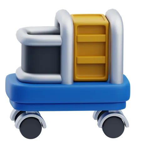 Maid Cart  3D Icon