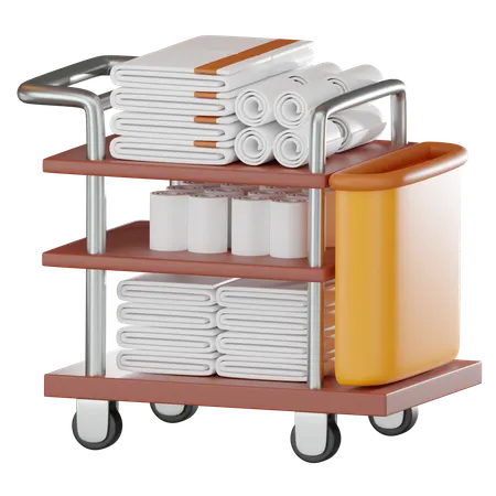 Maid Cart  3D Icon