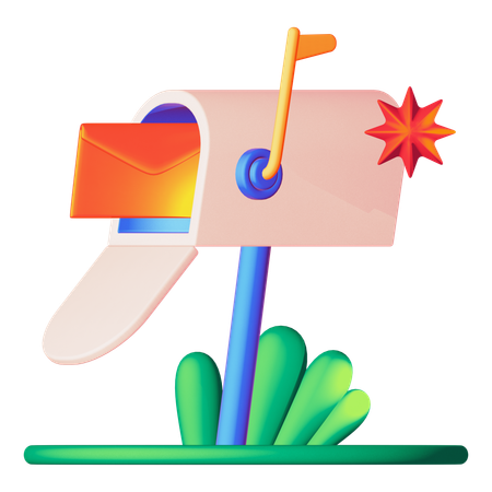 郵便  3D Icon