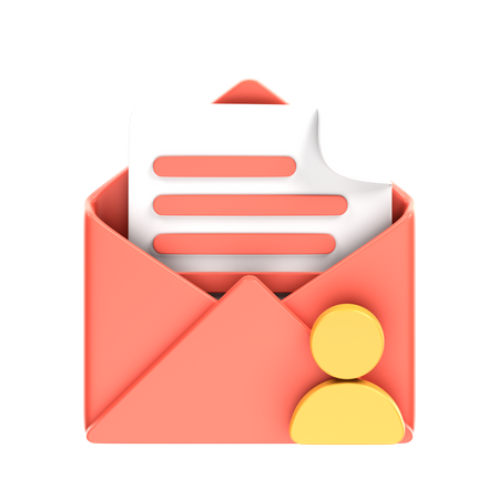 Mail Account  3D Icon