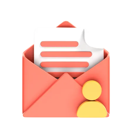 Mail Account  3D Icon