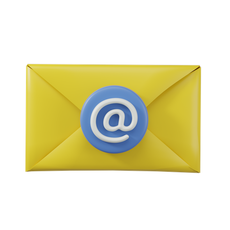 Mail Address  3D Icon