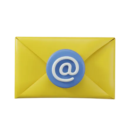 Mail Address  3D Icon