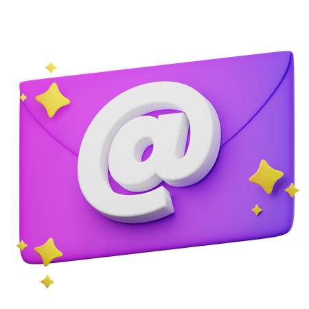 Mail Address  3D Icon