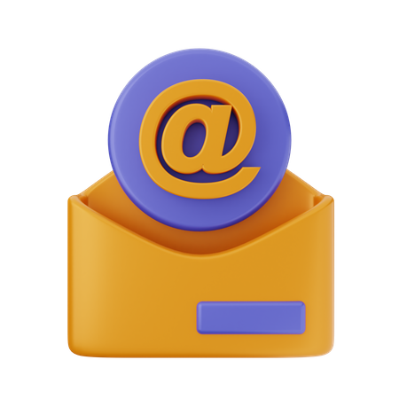 Mail Address  3D Icon