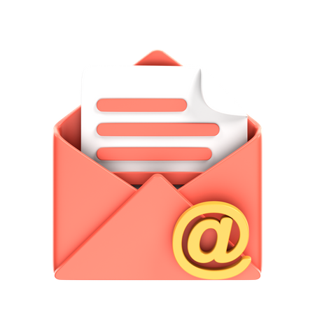 Mail Address  3D Icon