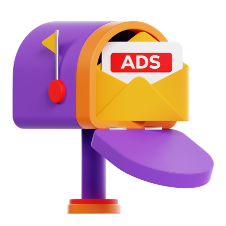 Mail Ads  3D Icon