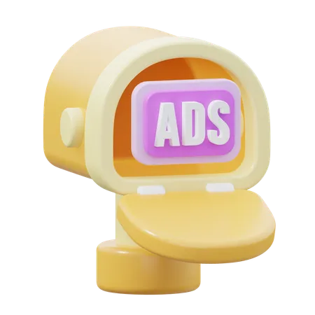 Mail Ads  3D Icon