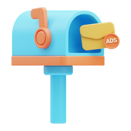 Mail Ads  3D Icon