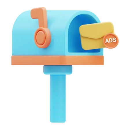 Mail Ads  3D Icon