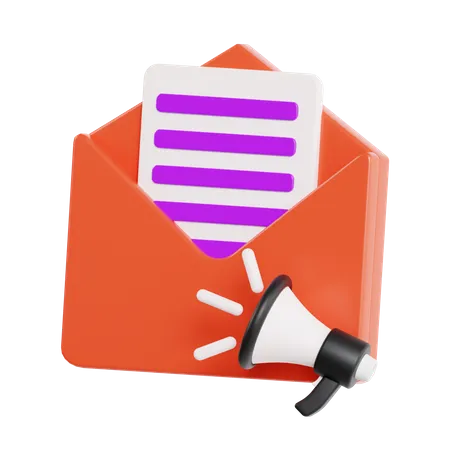 Mail Ads  3D Icon