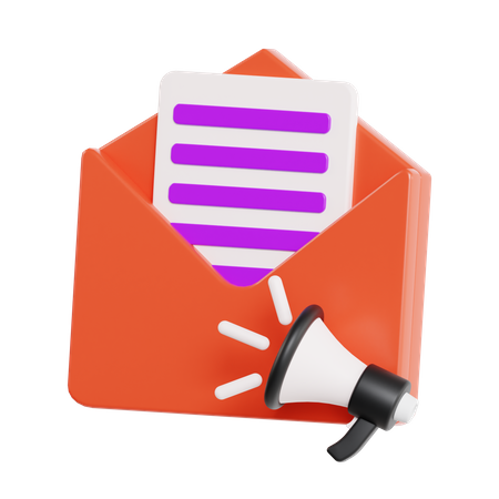 Mail Ads  3D Icon