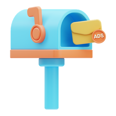Mail Ads 3D Icon