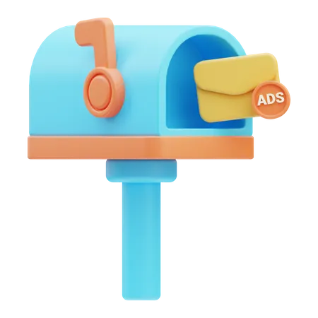 Mail Ads 3D Icon
