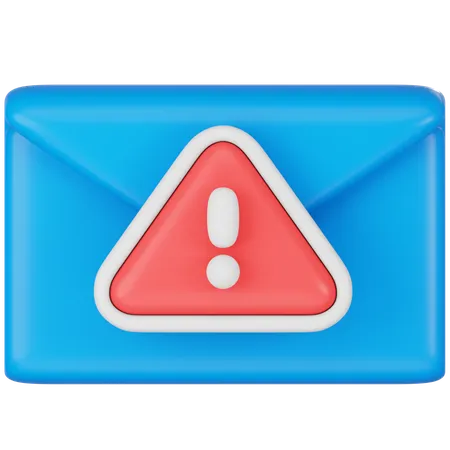Email Alert Notification Concept 3D Icon
