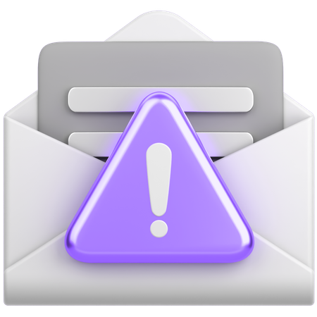 Mail Alert  3D Icon