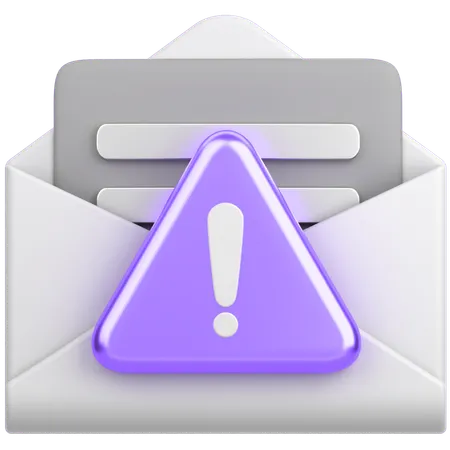 Mail Alert  3D Icon