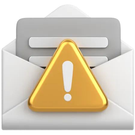 Mail Alert  3D Icon