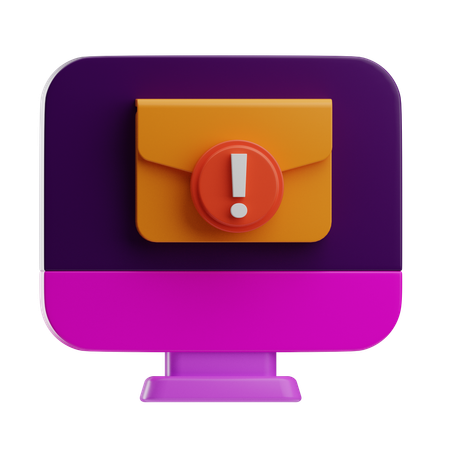 Mail Alert  3D Icon