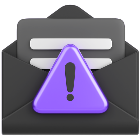 Mail Alert  3D Icon