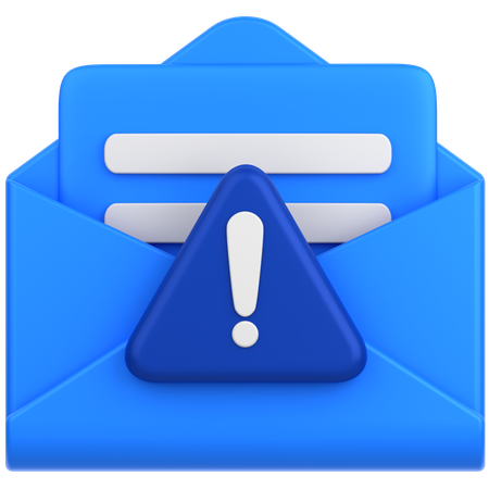 Mail Alert  3D Icon