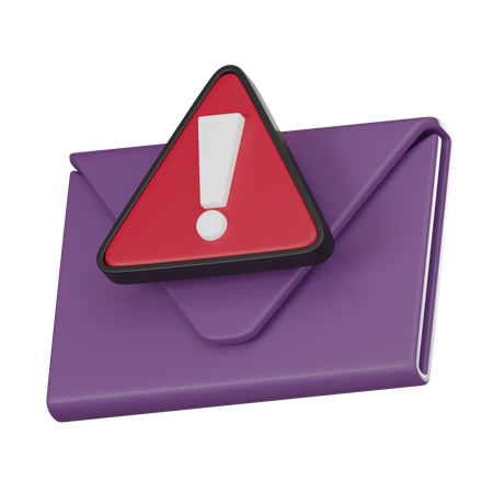 Alerte mail  3D Icon